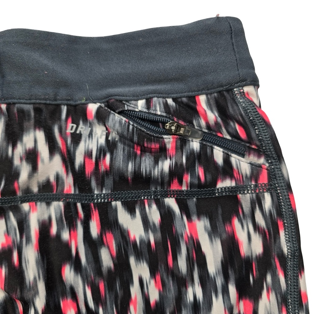 Nike Dri-FIT Cropped Leggings‎ Athletic Printed Black Pink Women’s S - Picture 4 of 9